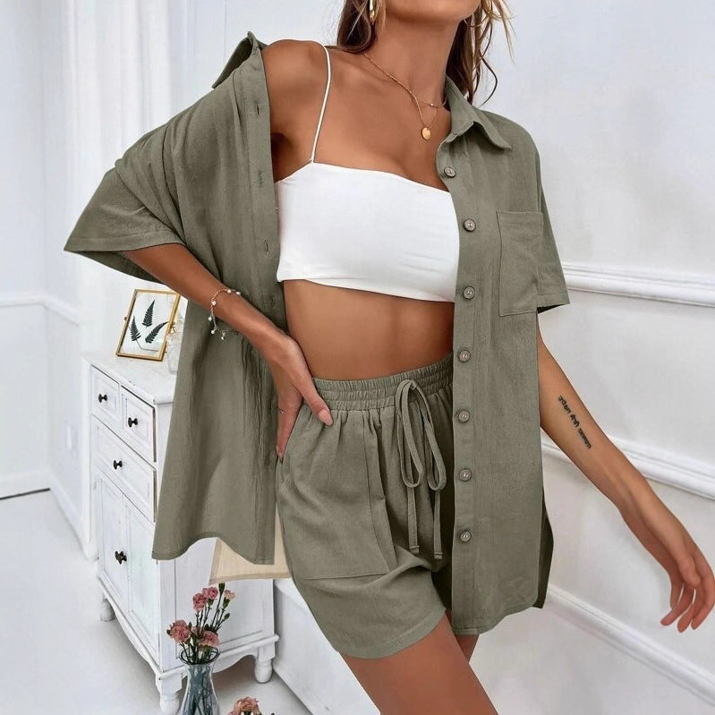 Ensemble chemise et short chic Amélie Morin