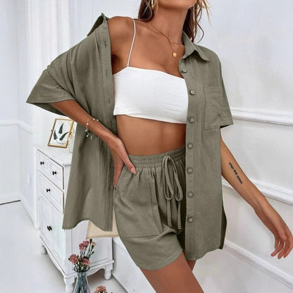 Ensemble chemise et short chic Amélie Morin