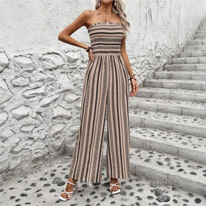 Combinaison bustier rayée chic Amelie Morin