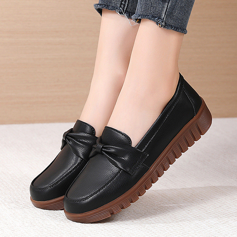 Mocassins plats en cuir Amelie Morin, élégants et confortables