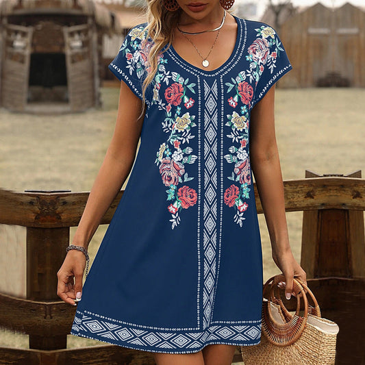 Robe d'été décontractée à imprimé floral Amélie Morin