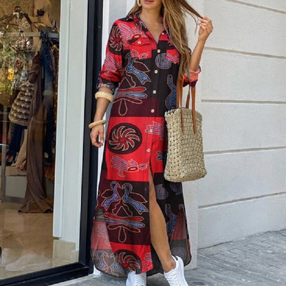 Robe-chemise imprimée Amelie Morin