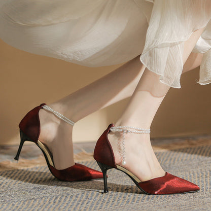 Sandales élégantes à talons aiguilles et boucle Amelie Morin