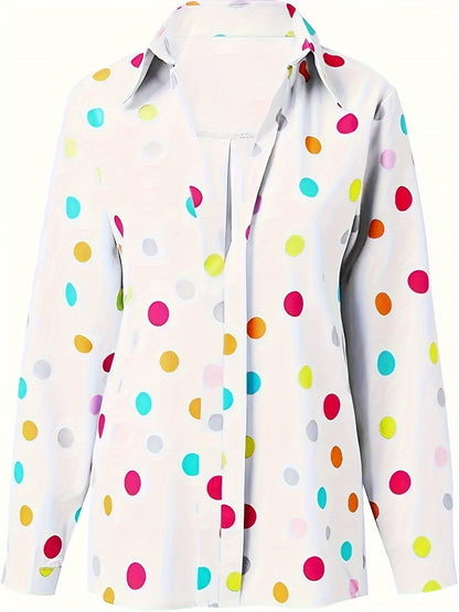 Blouse à pois ludique Amelie Morin pour tous les jours