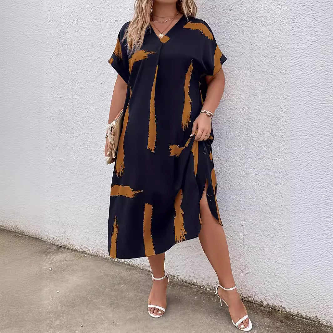 Robe longue Dolman géométrique moderne Amélie Morin