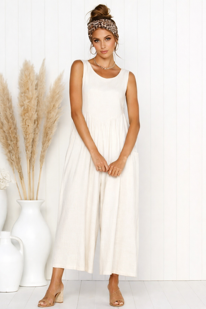 Combinaison-pantalon chic unie par Amélie Morin