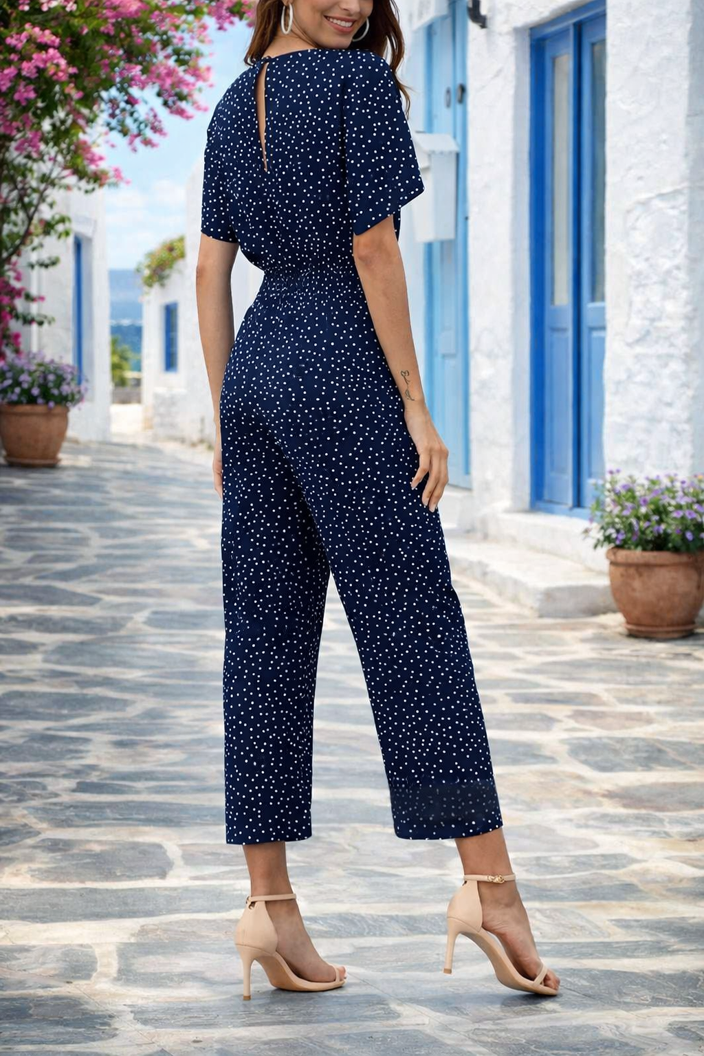 Combinaison chic à fleurs Amelie Morin inspirée de Pinterest