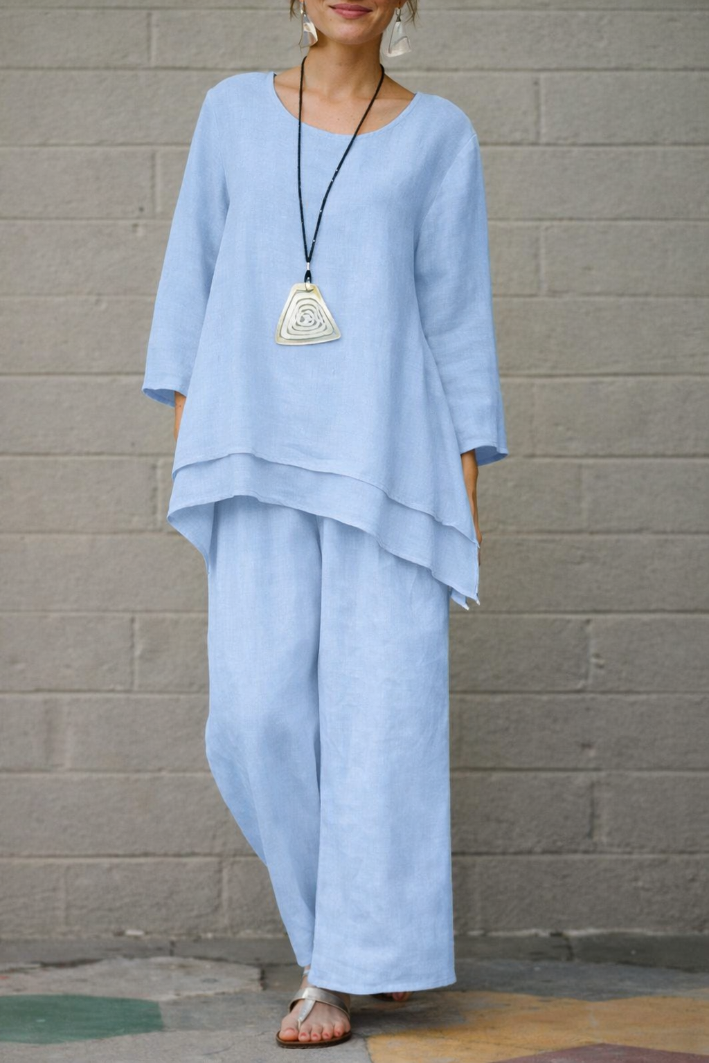 Tenue en coton et lin Amélie Morin inspirée de Pinterest