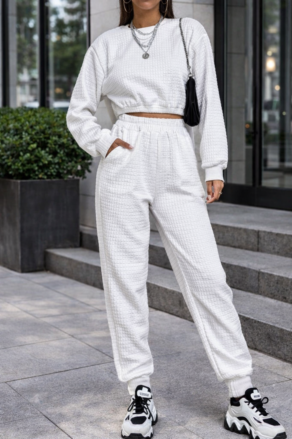 Ensemble de détente texturé et confortable pour femmes Amelie Morin