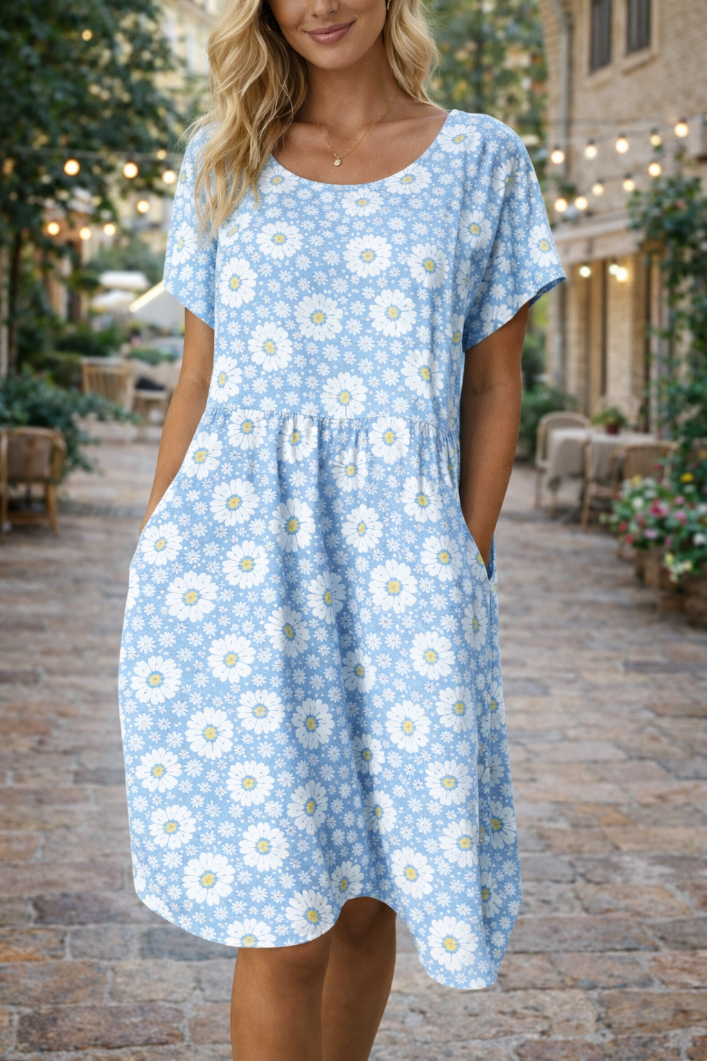 Robe d'été en coton mélangé à fleurs Amélie Morin