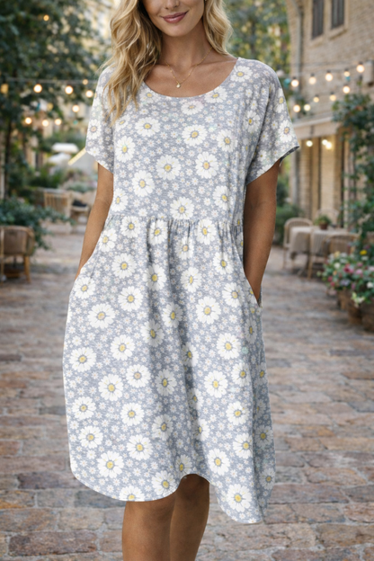 Robe d'été en coton mélangé à fleurs Amélie Morin