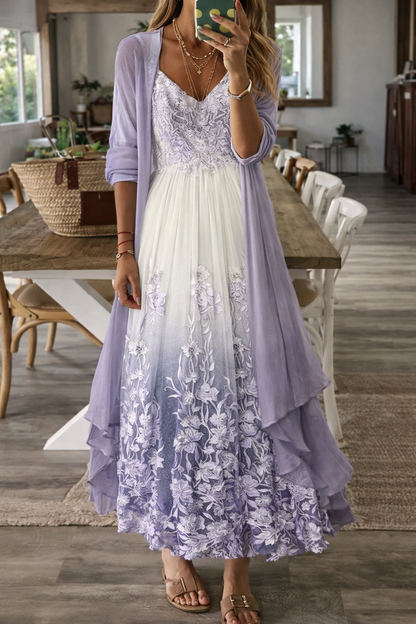 Robe d'été à bretelles fleuries Amélie Morin