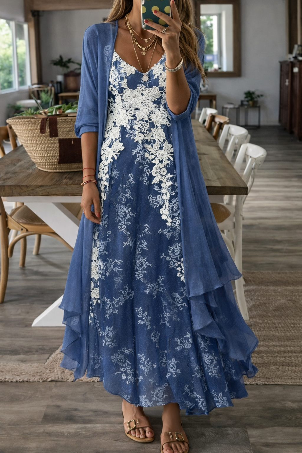 Robe d'été à bretelles fleuries Amélie Morin