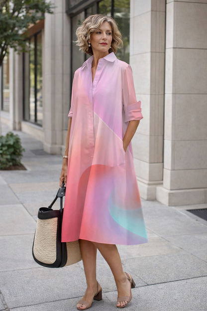 Robe-chemise d'été éclatante par Amélie Morin