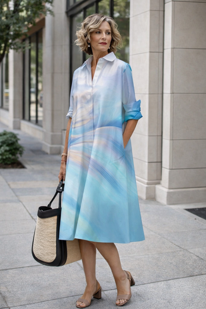 Robe-chemise d'été éclatante par Amélie Morin