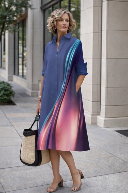Robe-chemise d'été éclatante par Amélie Morin