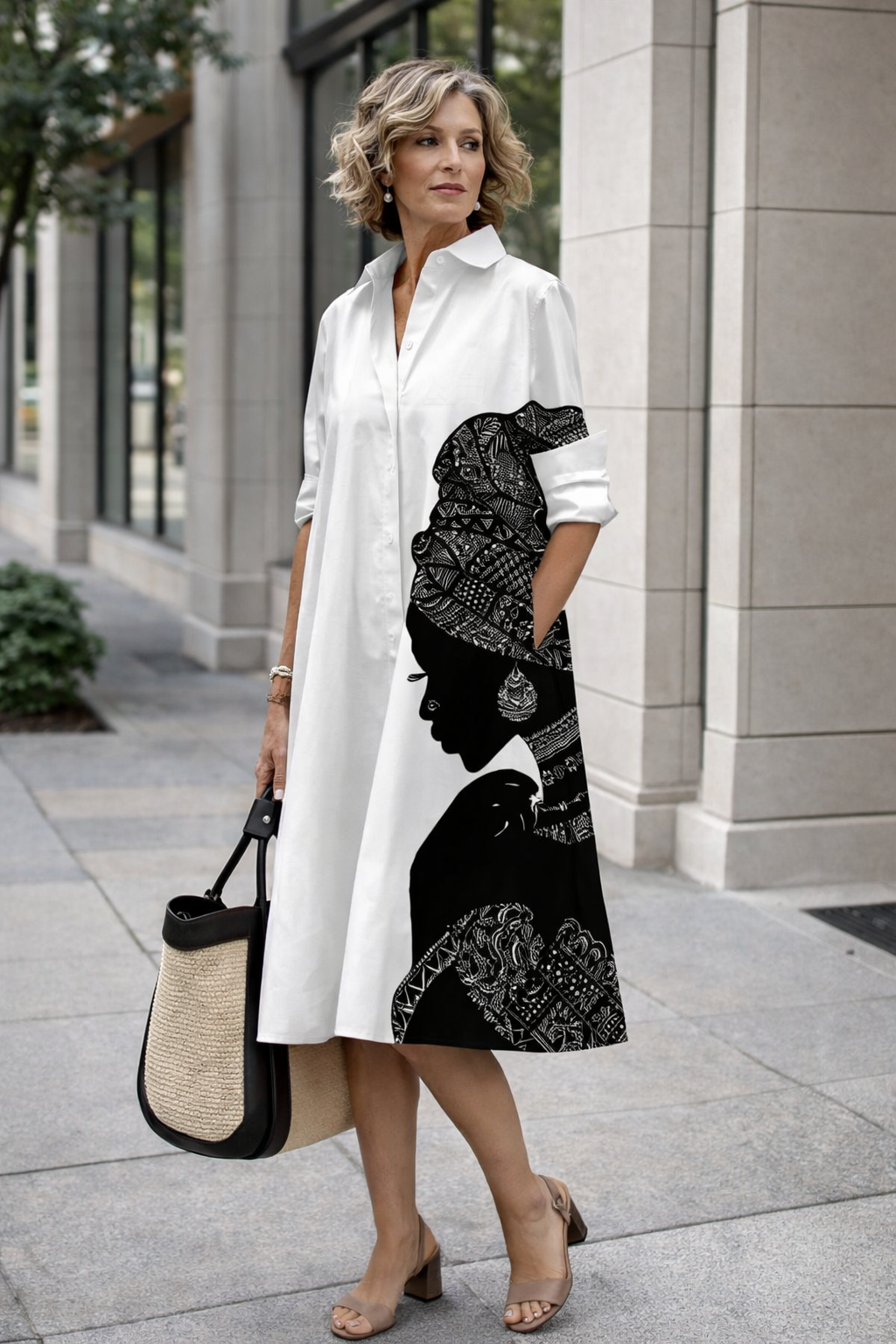 Robe-chemise d'été éclatante par Amélie Morin