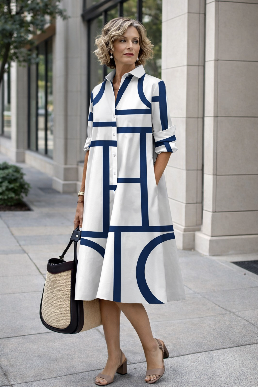 Robe-chemise d'été éclatante par Amélie Morin
