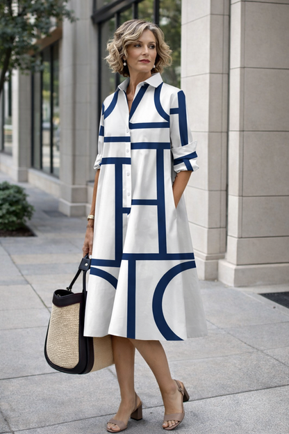 Robe-chemise d'été éclatante par Amélie Morin