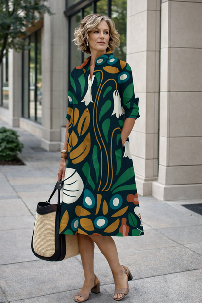 Robe-chemise d'été éclatante par Amélie Morin