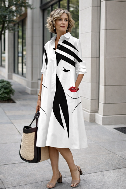 Robe-chemise d'été éclatante par Amélie Morin