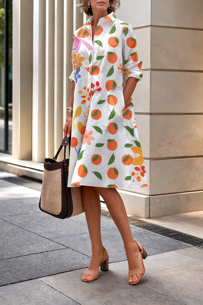 Robe-chemise d'été éclatante par Amélie Morin