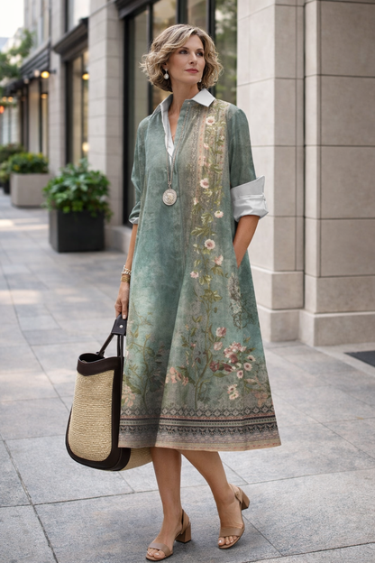 Robe-chemise d'été éclatante par Amélie Morin