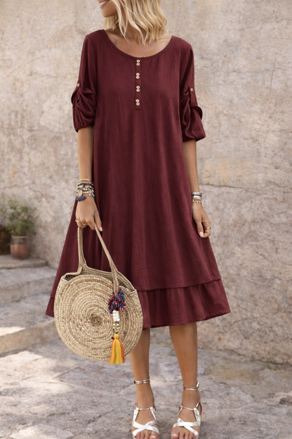 Robe d'été rétro trapèze Amelie Morin Grande Taille
