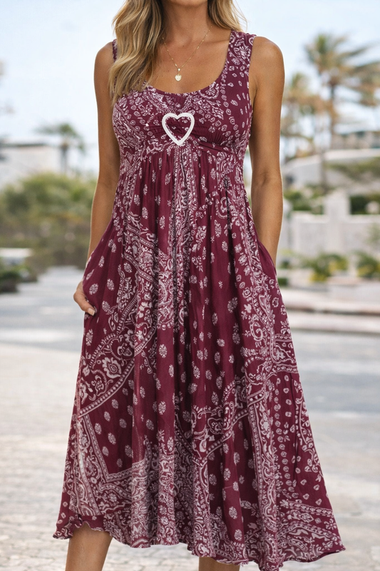 Robe d'été à cœur Amélie Morin inspirée de Pinterest
