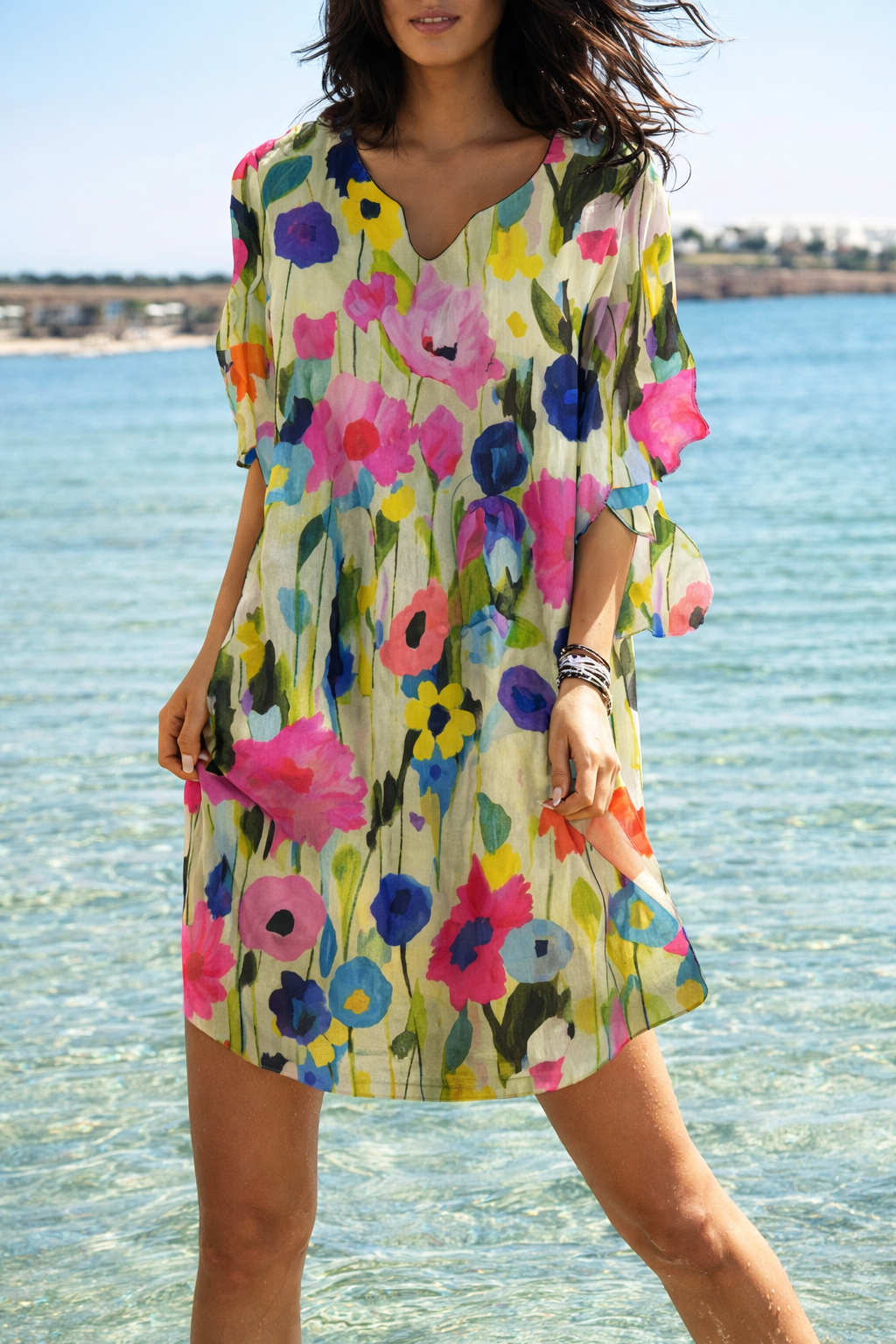 Robe d'été à fleurs fraîches Amélie Morin