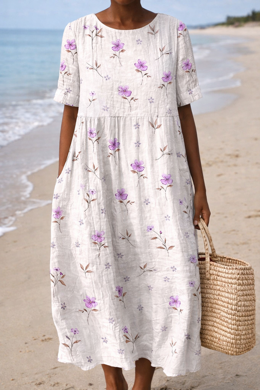 Robe d'été sans manches Amélie Morin inspirée de Pinterest