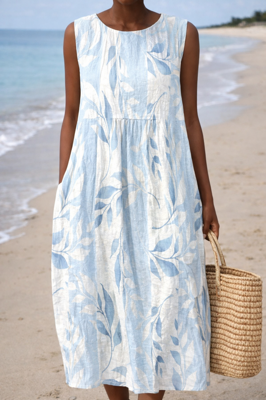 Robe d'été sans manches Amélie Morin inspirée de Pinterest