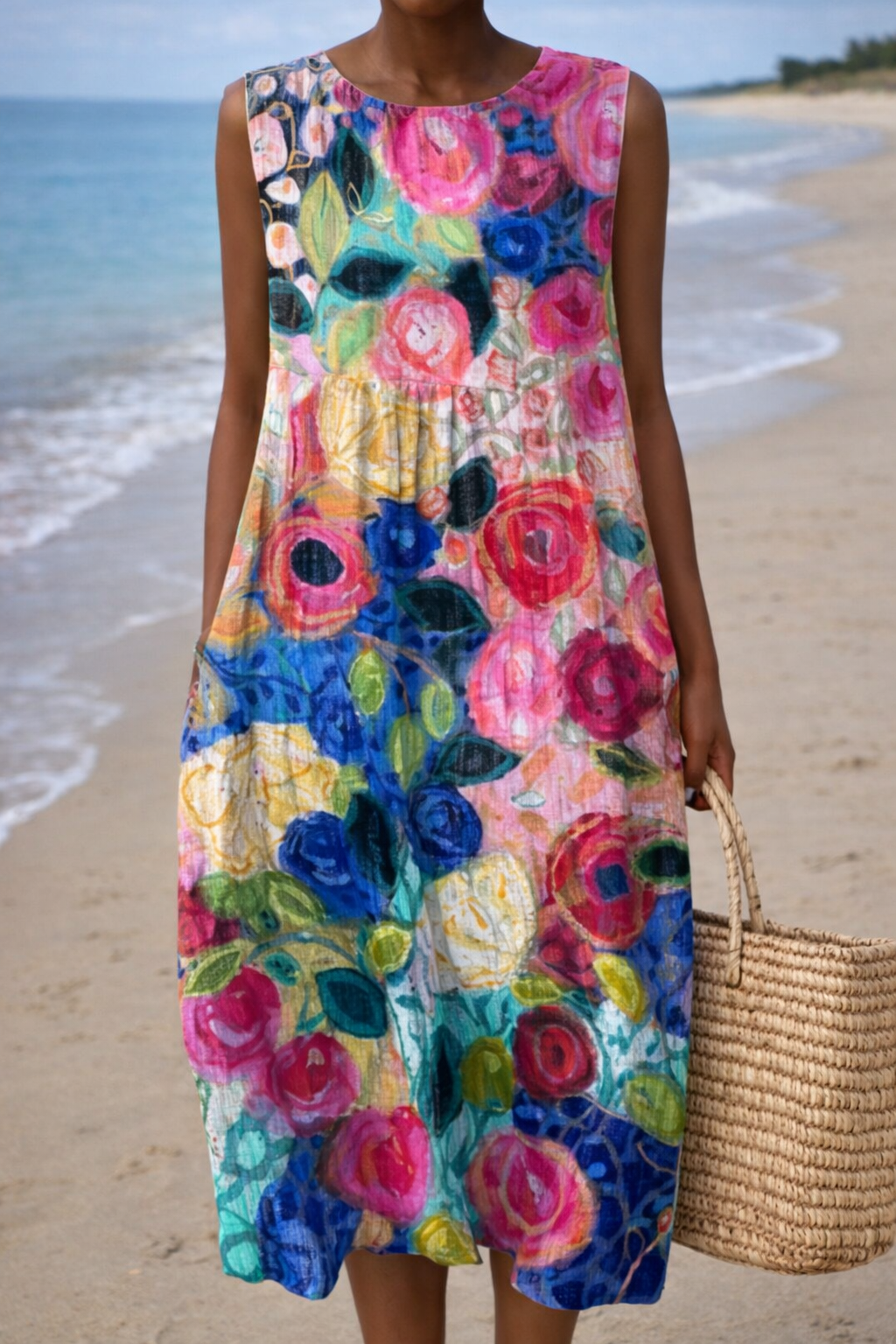 Robe d'été sans manches Amélie Morin inspirée de Pinterest