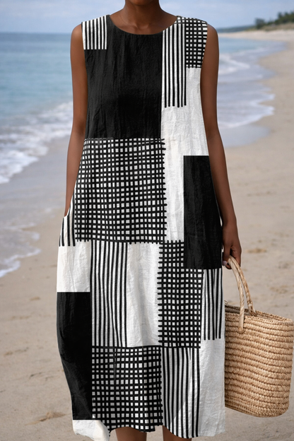 Robe d'été sans manches Amélie Morin inspirée de Pinterest