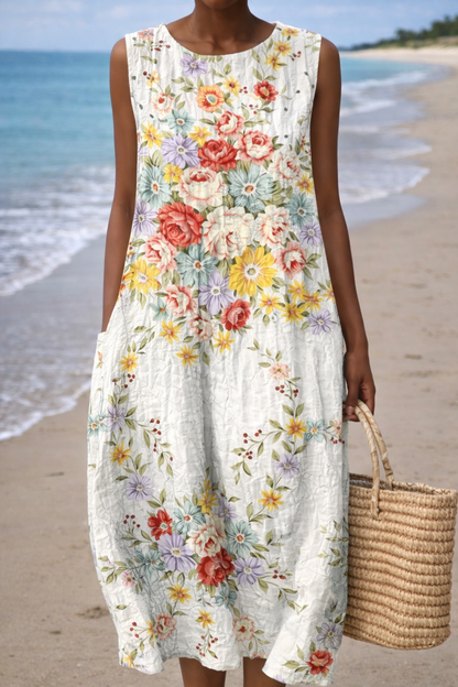 Robe d'été sans manches Amélie Morin inspirée de Pinterest