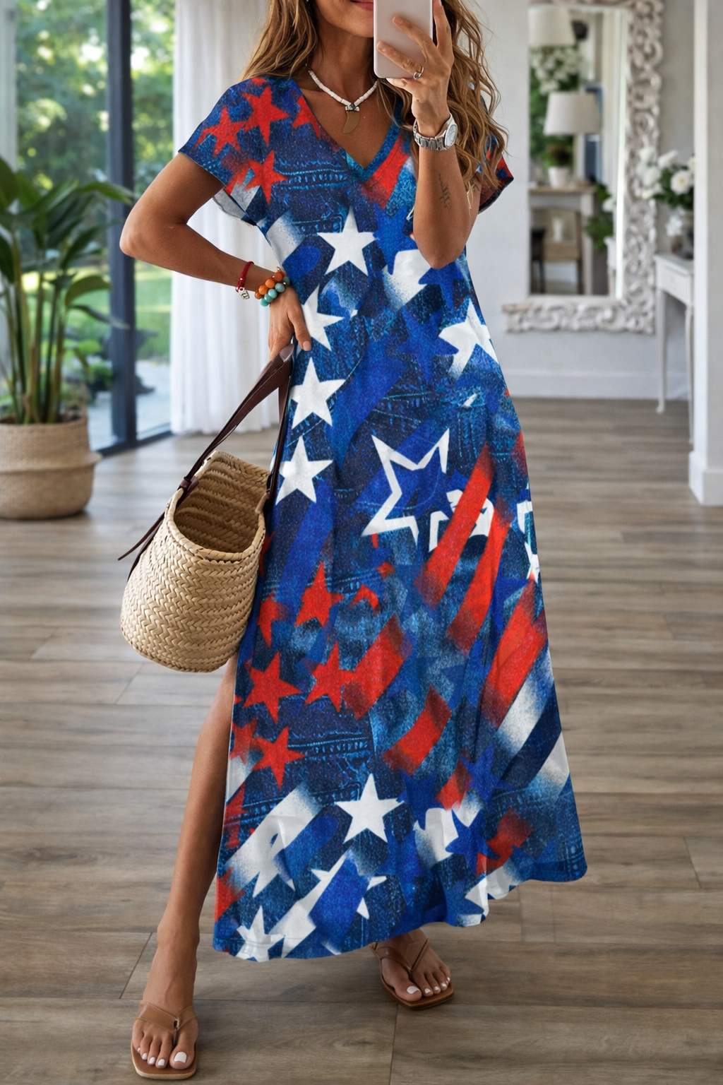 Robe midi élégante à imprimé 3D signée Amélie Morin