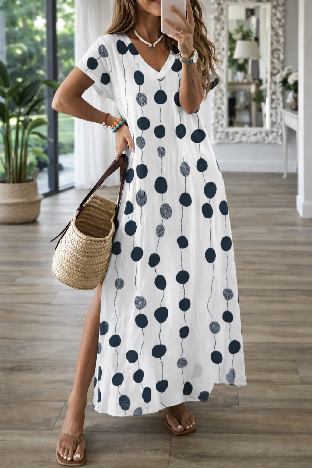 Robe midi élégante à imprimé 3D signée Amélie Morin