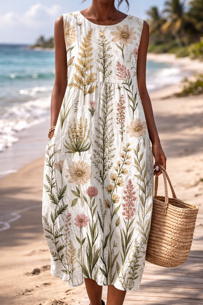 Robe d'été sans manches Amélie Morin inspirée de Pinterest