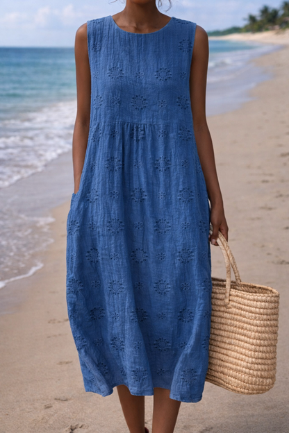 Robe d'été sans manches Amélie Morin inspirée de Pinterest