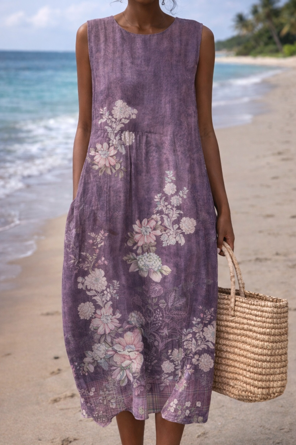 Robe d'été sans manches Amélie Morin inspirée de Pinterest