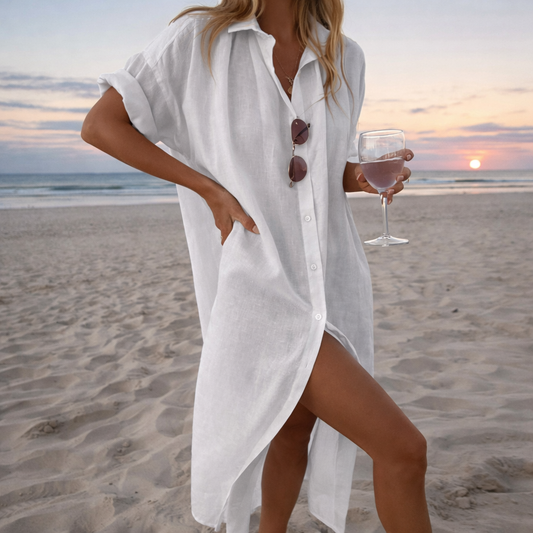 Robe cardigan légère en coton Amelie Morin