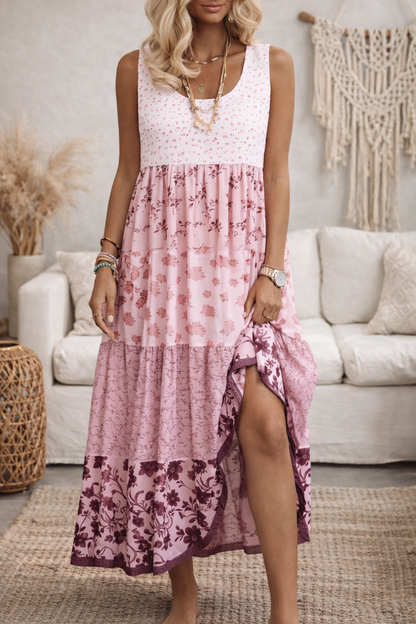 Robe sans manches à imprimé bohème par Amélie Morin