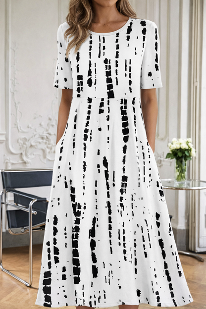 Robe d'été à imprimé floral Amelie Morin à col en V
