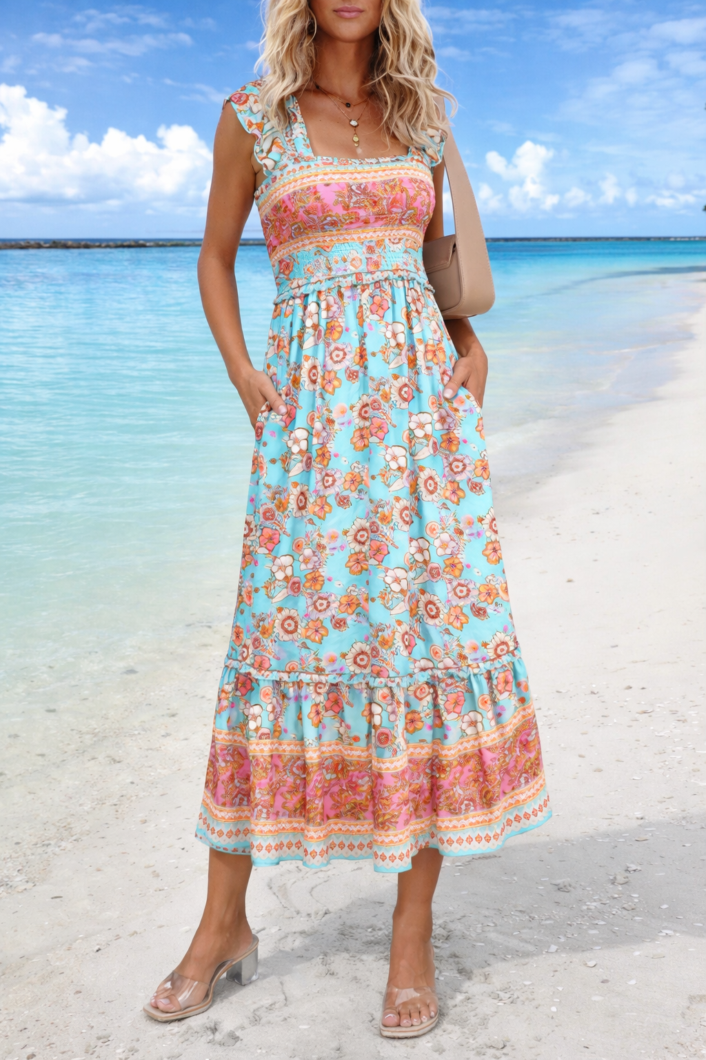 Robe maxi d'été bohème Amélie Morin