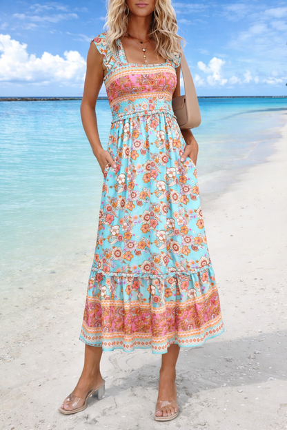 Robe maxi d'été bohème Amélie Morin