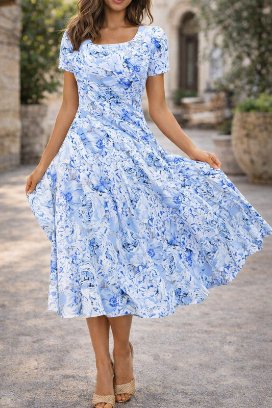 Robe d'été à imprimé floral Amélie Morin pour tous les jours