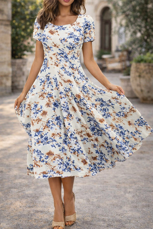 Robe d'été à imprimé floral Amélie Morin pour tous les jours