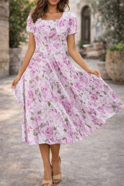 Robe d'été à imprimé floral Amélie Morin pour tous les jours