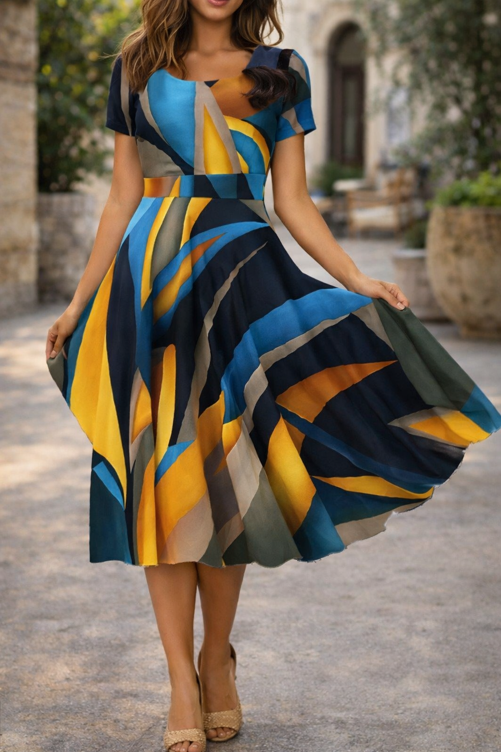 Robe d'été à imprimé floral Amélie Morin pour tous les jours