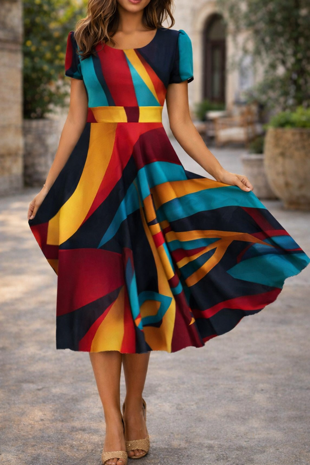 Robe d'été à imprimé floral Amélie Morin pour tous les jours